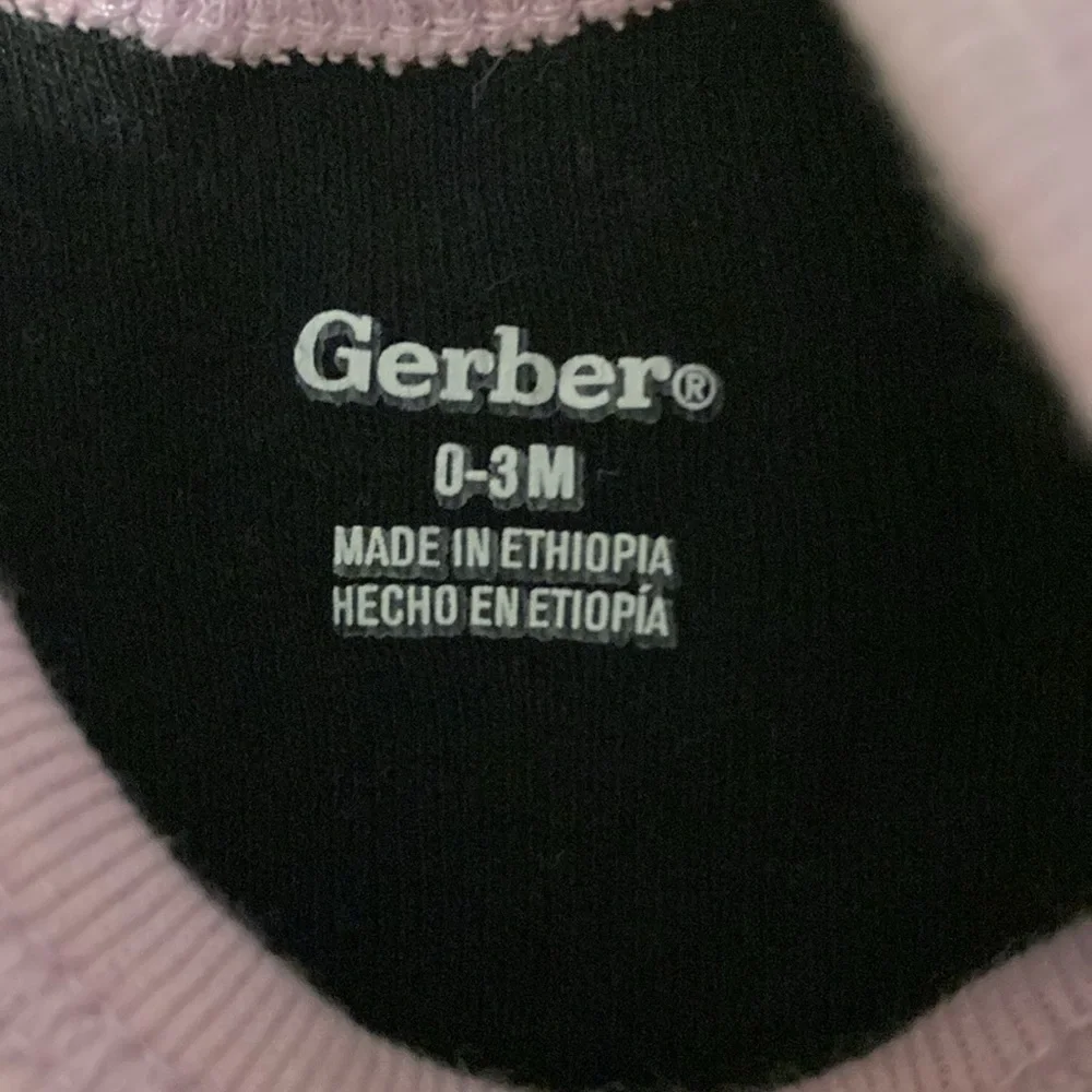 Gerber size months